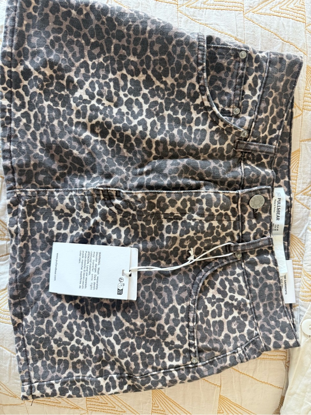 Pull &bear cheetah mini skirt